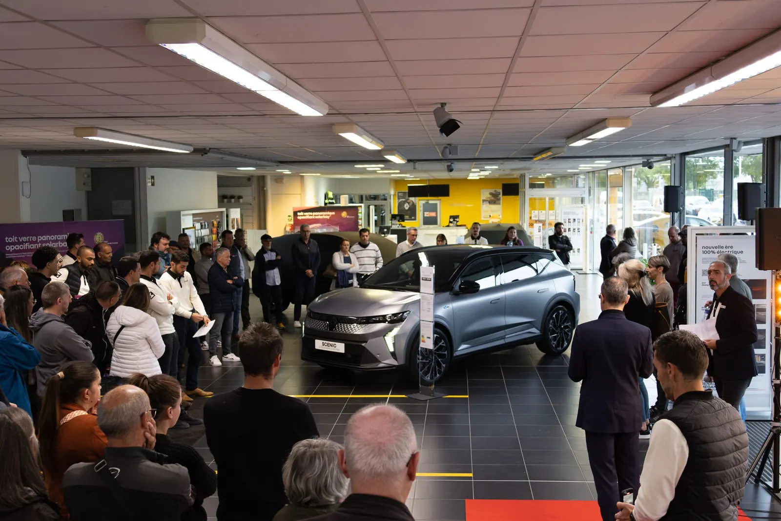 Car dealership showroom
